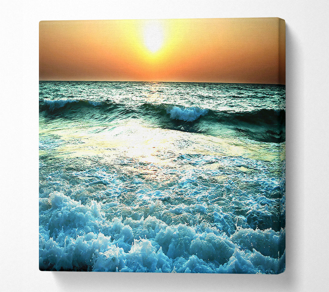  A Canvas Print of Sunset Near Sea Canvas Art