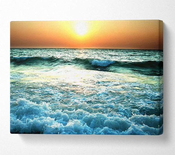  A Canvas Print of Sunset Near Sea Canvas Art
