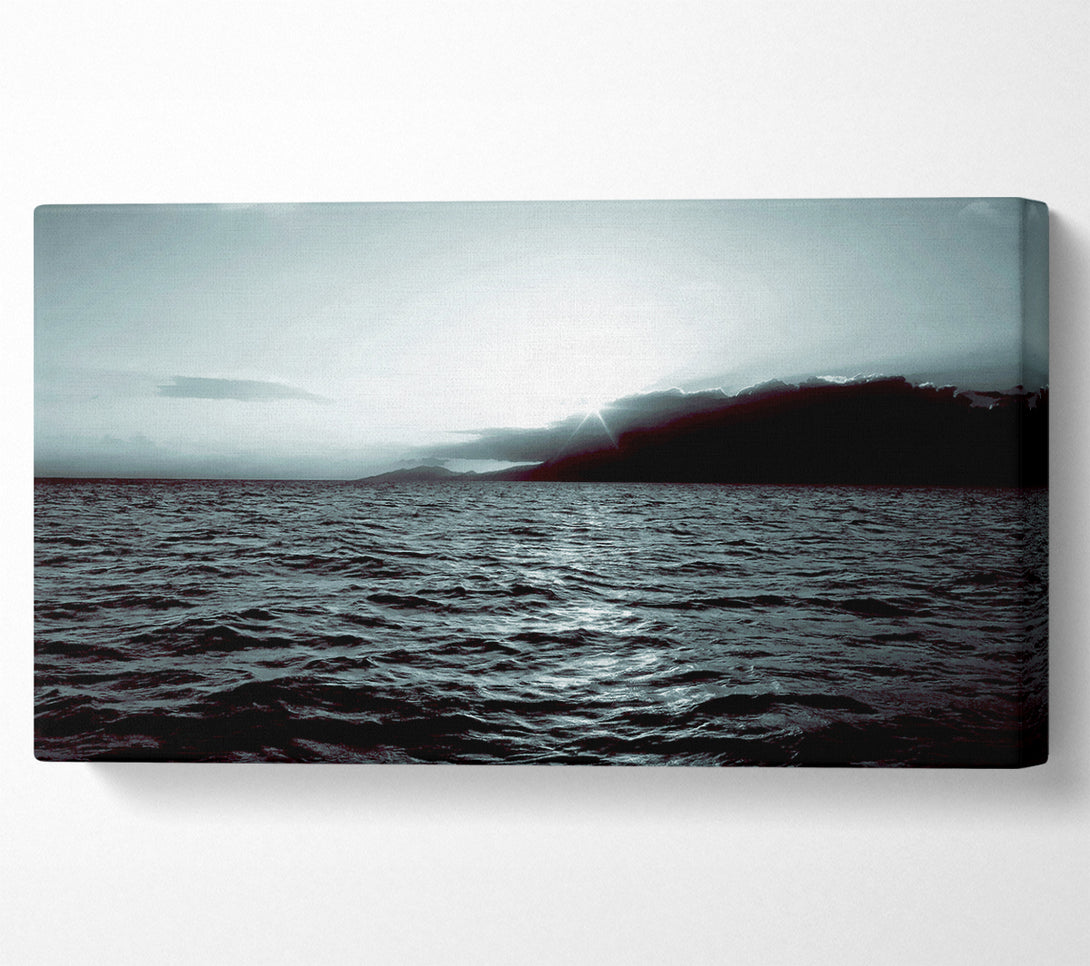  A Canvas Print of Steel Grey Ocean Sunrise Canvas Art
