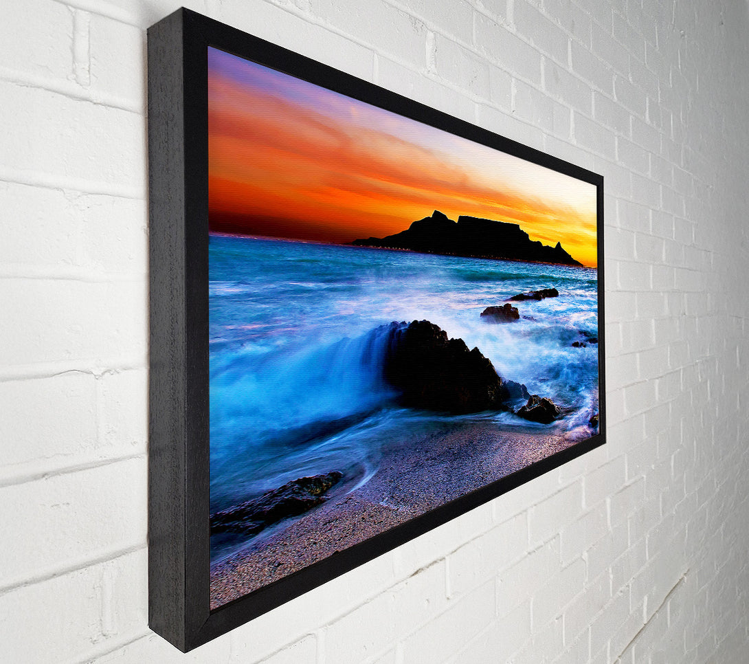  A Canvas Print of Spray Of The Ocean Waves Canvas Print