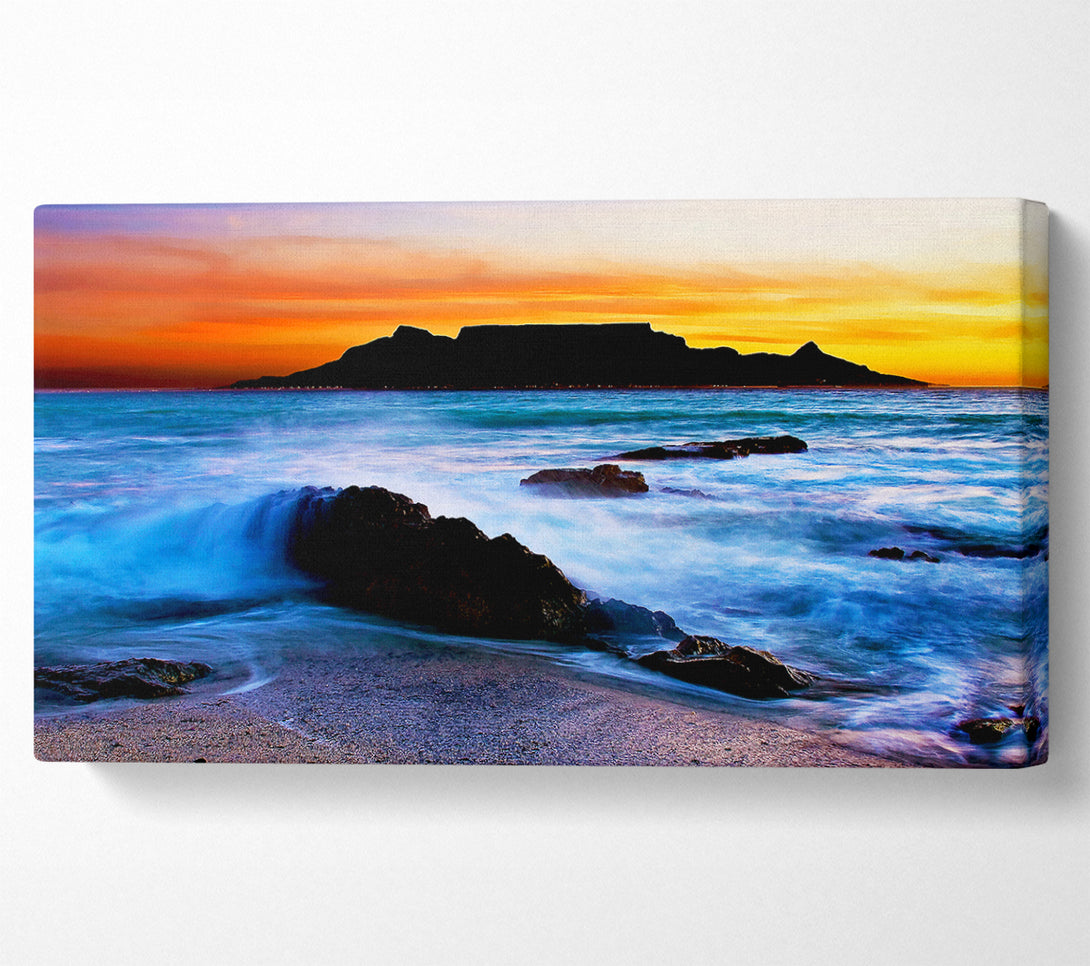  A Canvas Print of Spray Of The Ocean Waves Canvas Print