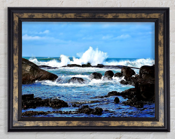 Splashed Framed Print