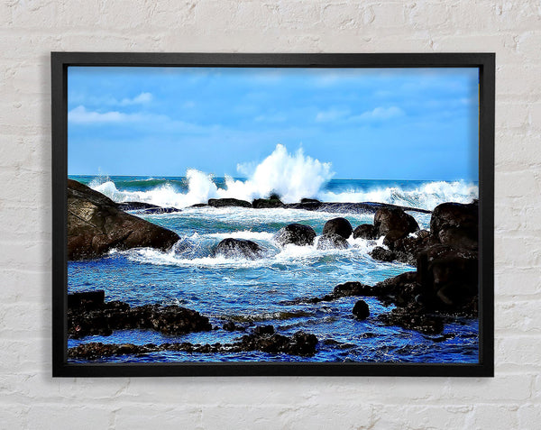 Splashed Framed Print