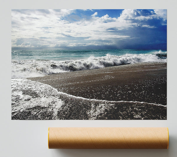 Sparkling Ocean Flow Poster