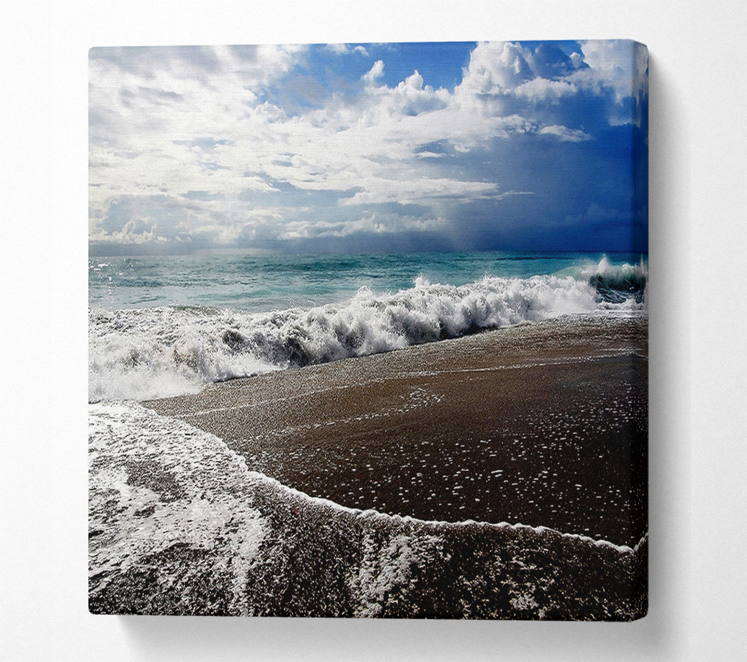  A Canvas Print of Sparkling Ocean Flow Canvas Art