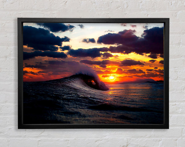 Sky And Wave Framed Print