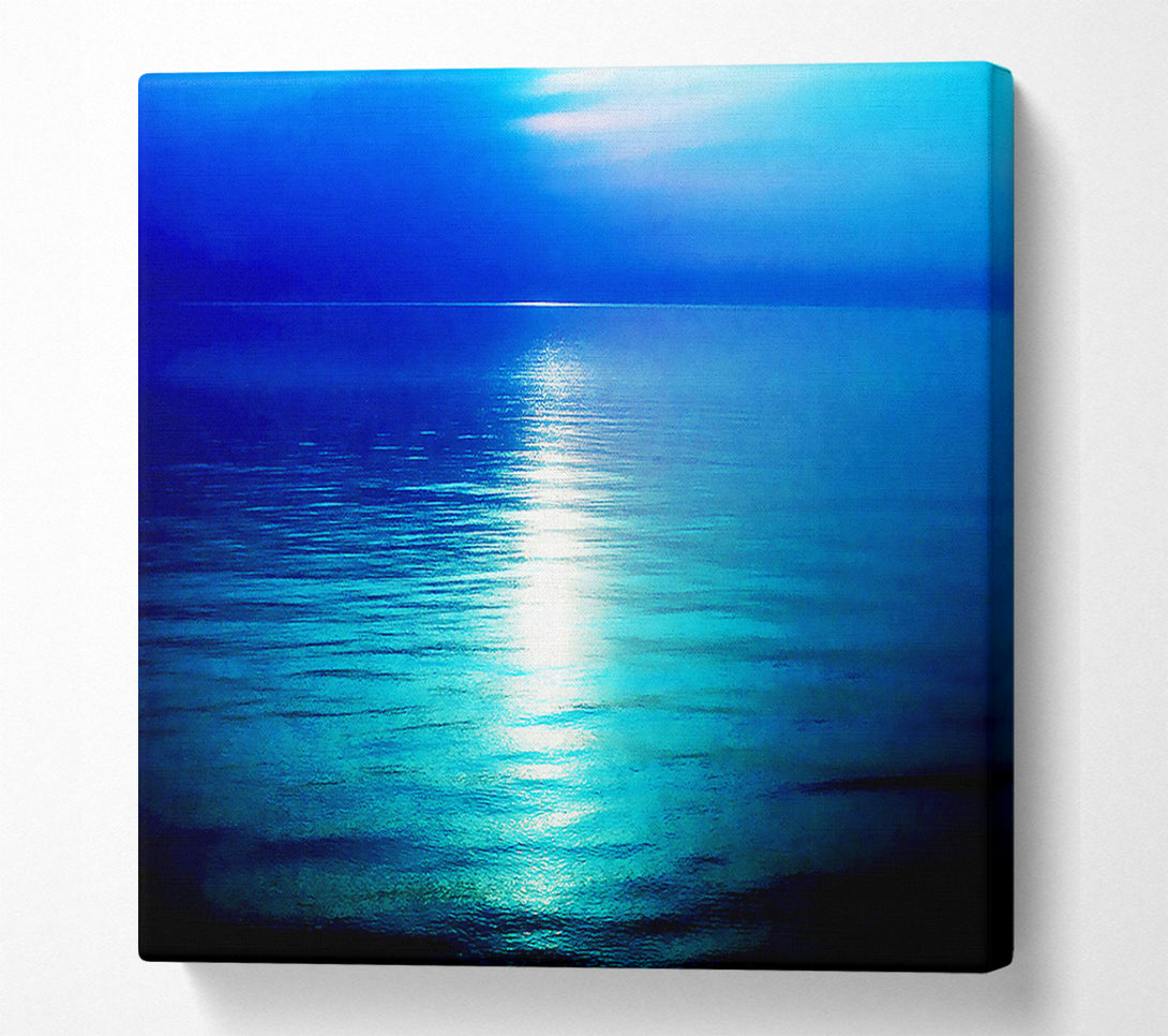  A Canvas Print of Serenity Blue Canvas Art
