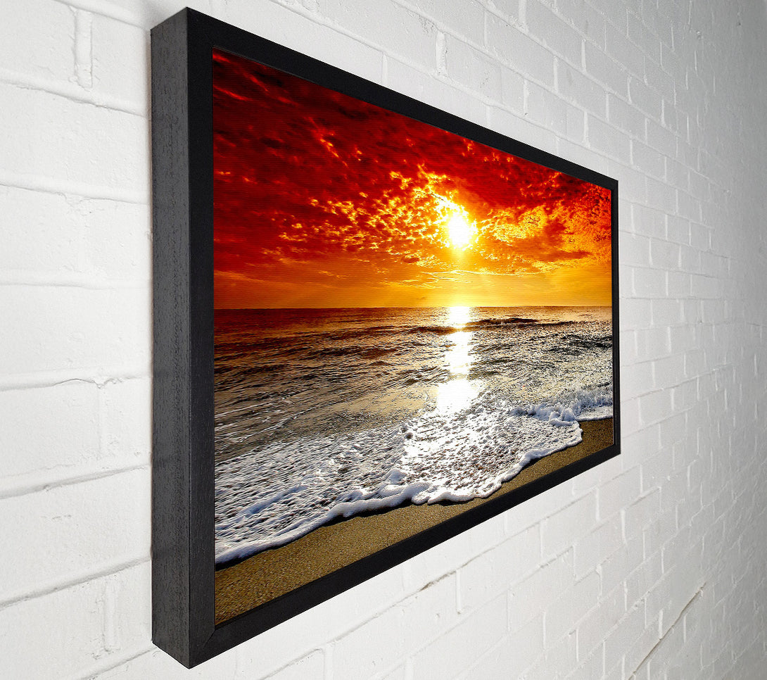  A Canvas Print of Seaside Sunset Canvas Print