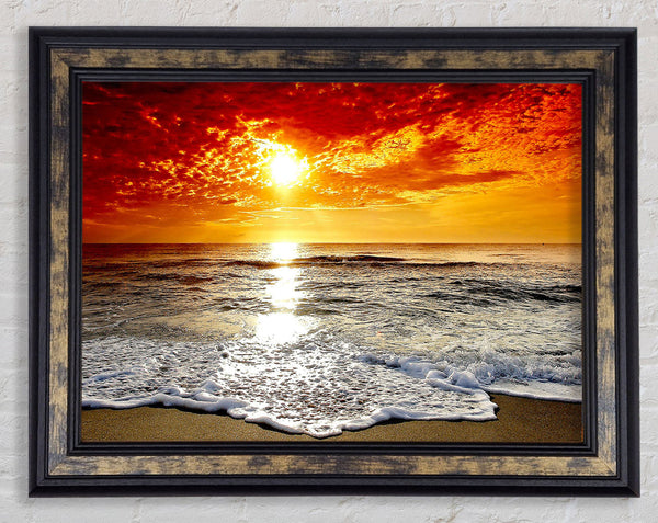 Seaside Sunset Framed Print