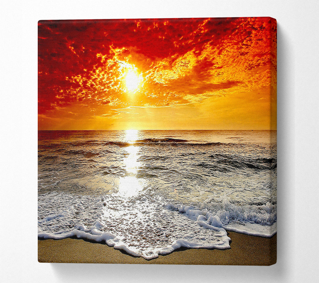  A Canvas Print of Seaside Sunset Canvas Print