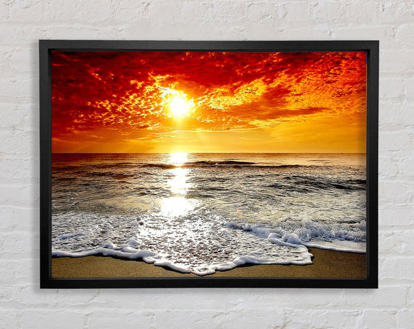 Seaside Sunset Framed Print