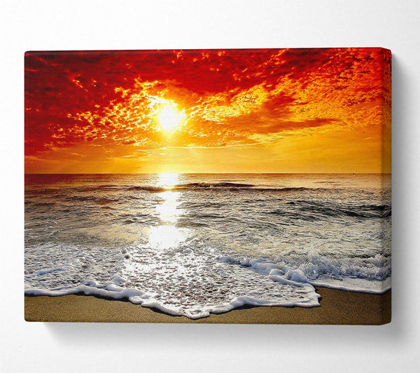  A Canvas Print of Seaside Sunset Canvas Print