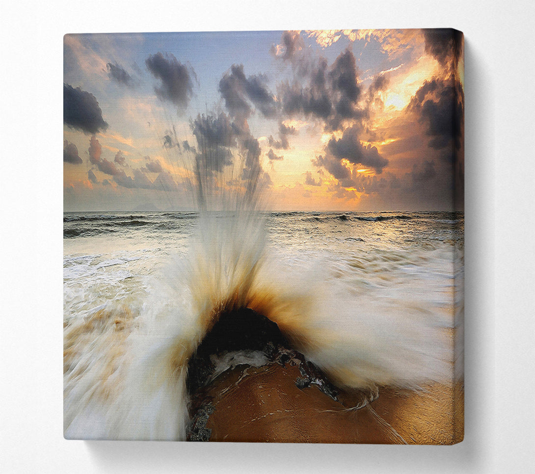  A Canvas Print of Sea Wave Canvas Print