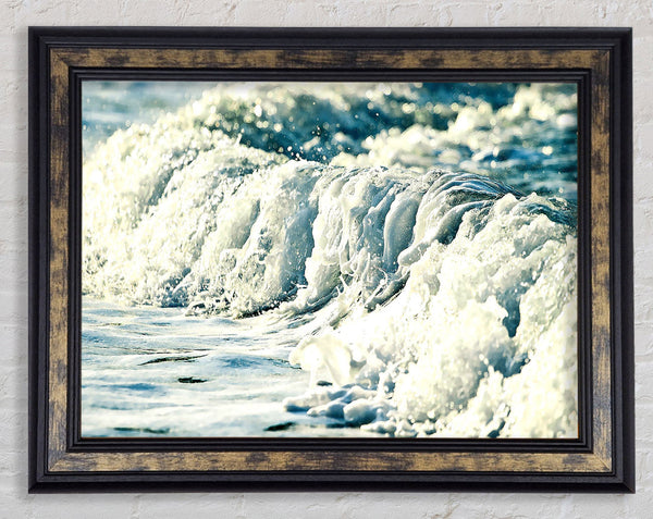 Sea Wave Close Up Framed Print