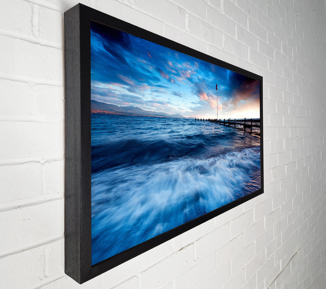  A Canvas Print of Sea Twilight Canvas Print