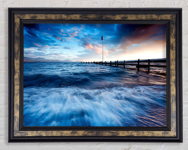 Sea Twilight Framed Print