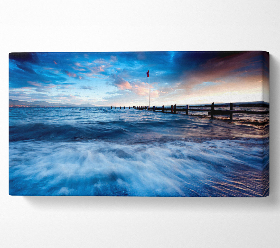  A Canvas Print of Sea Twilight Canvas Print