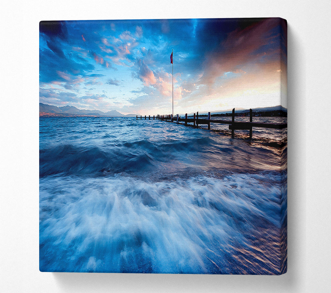  A Canvas Print of Sea Twilight Canvas Print