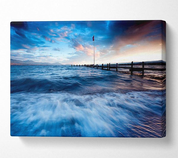  A Canvas Print of Sea Twilight Canvas Print