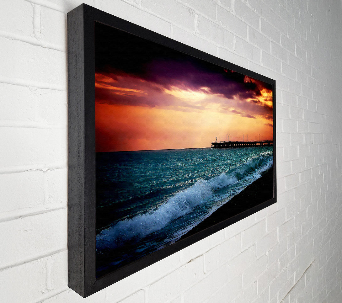  A Canvas Print of Ocean Waves At Daybreak Canvas Art