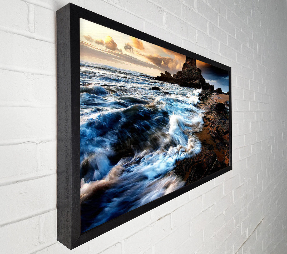  A Canvas Print of Ocean Waves Movement Canvas Print