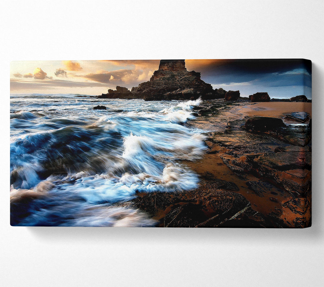 A Canvas Print of Ocean Waves Movement Canvas Print