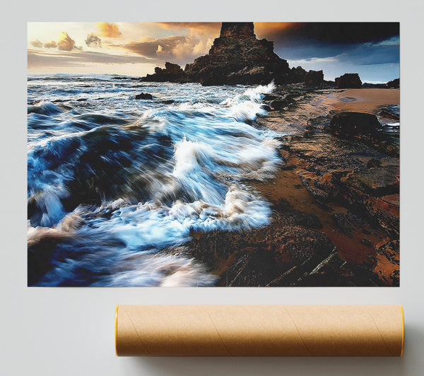 Ocean Waves Movement Poster