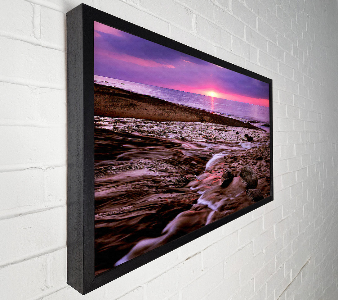  A Canvas Print of Ocean Sunset Ebb Canvas Art