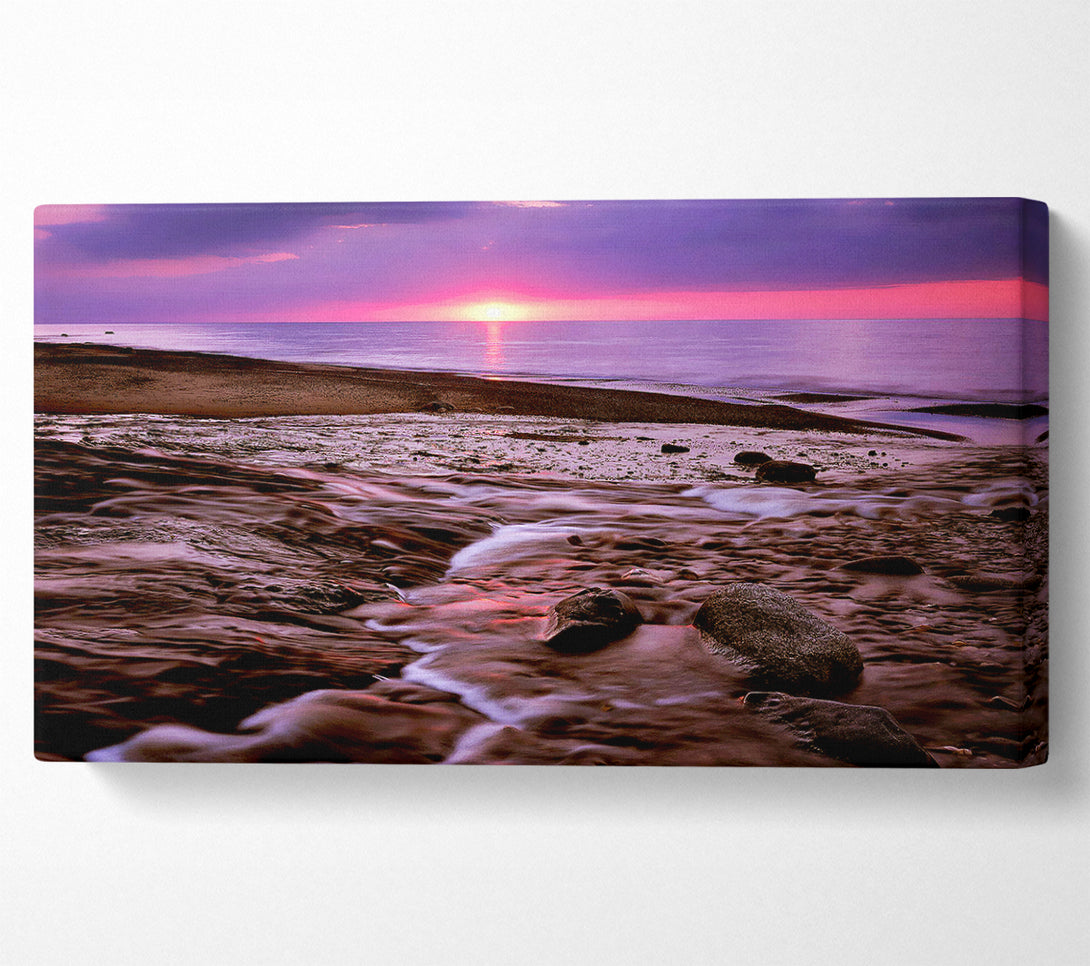  A Canvas Print of Ocean Sunset Ebb Canvas Art