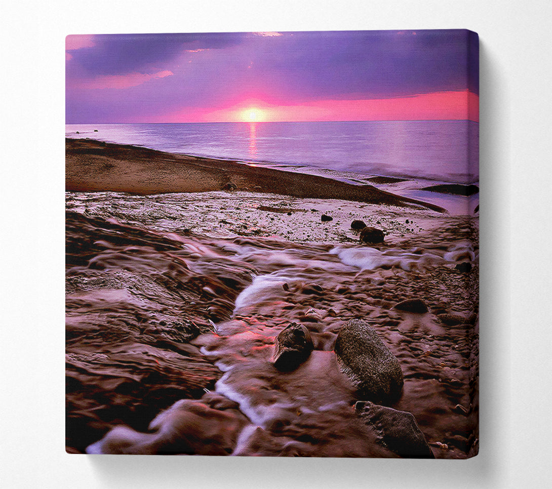  A Canvas Print of Ocean Sunset Ebb Canvas Art