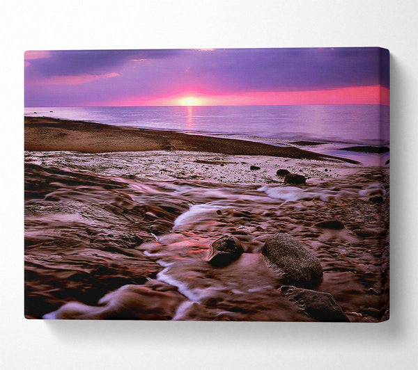  A Canvas Print of Ocean Sunset Ebb Canvas Art