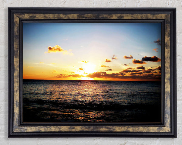 Ocean Daybreak Framed Print