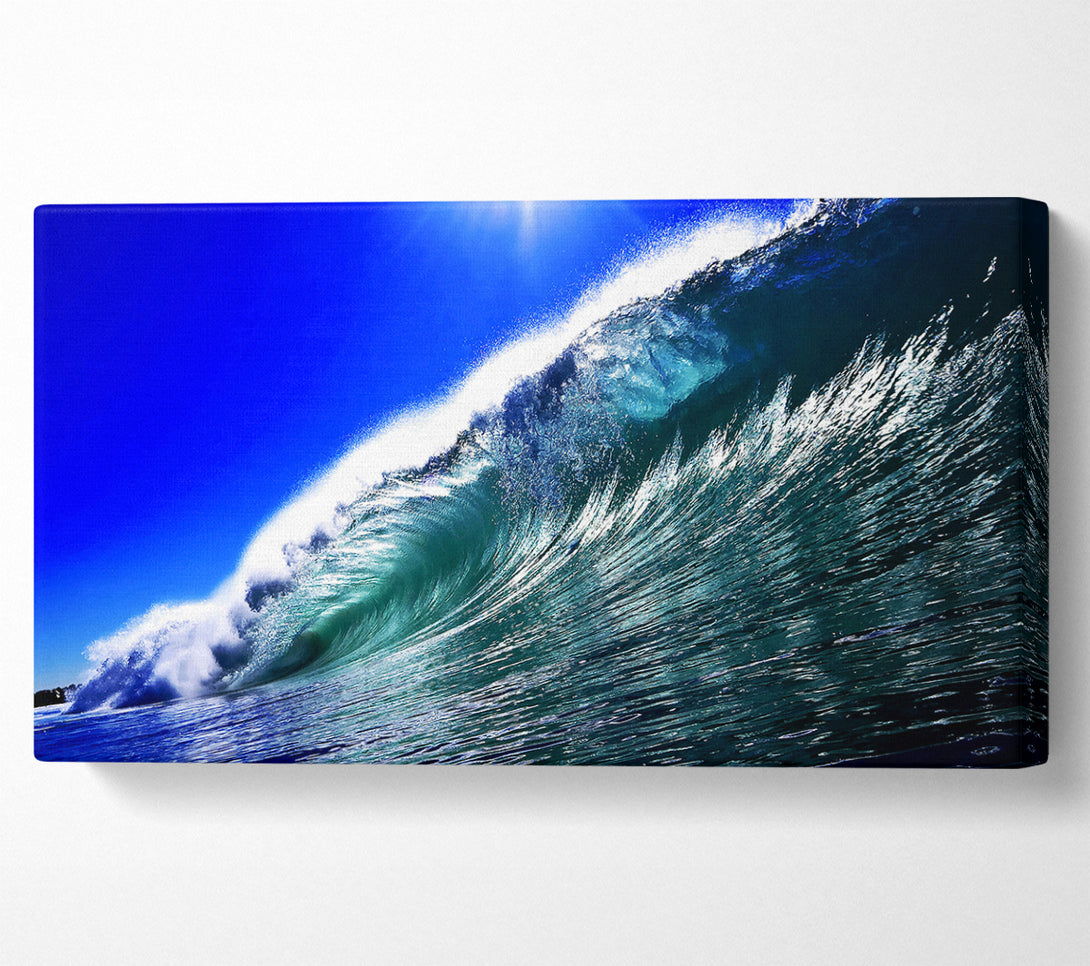  A Canvas Print of Ocean Glistening Sun Canvas Wall Art
