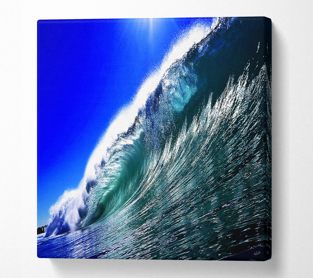  A Canvas Print of Ocean Glistening Sun Canvas Wall Art