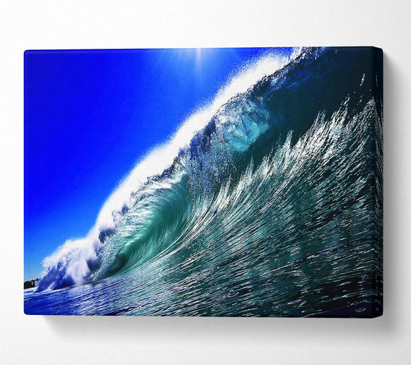  A Canvas Print of Ocean Glistening Sun Canvas Wall Art