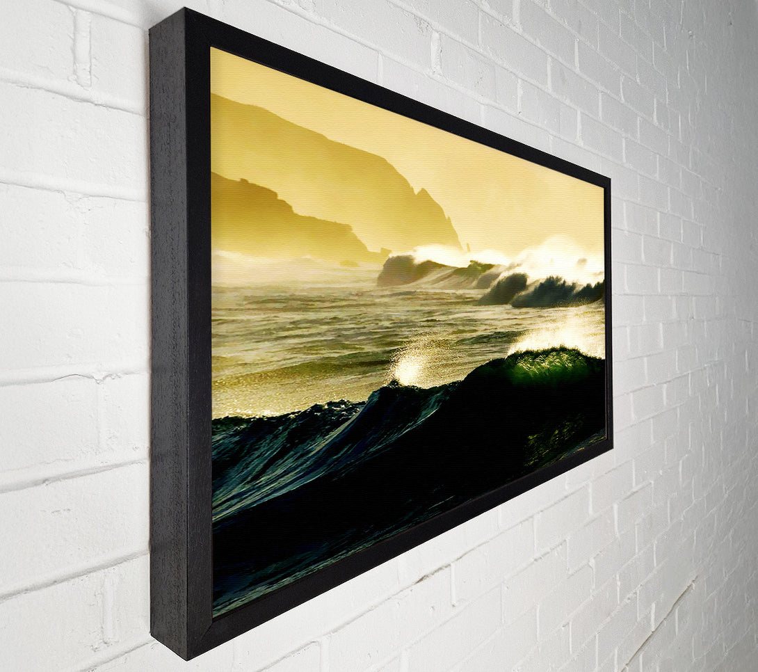  A Canvas Print of Mountain View Waves Canvas Art