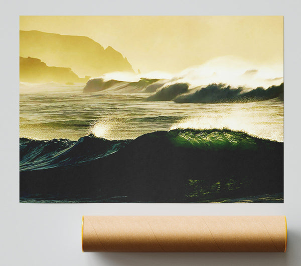 Mountain View Waves Print