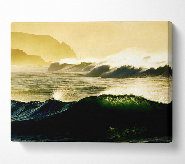  A Canvas Print of Mountain View Waves Canvas Art