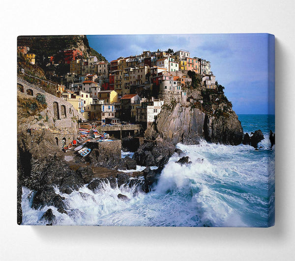  A Canvas Print of Manarola Italy Canvas Art