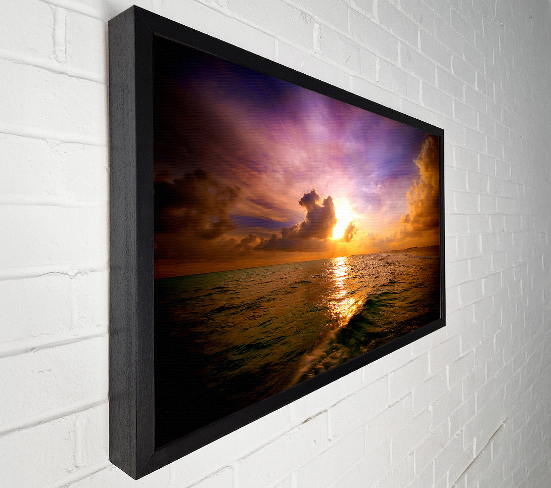  A Canvas Print of Maldivian Sunset Canvas Print