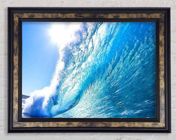 Crystal Ocean Wave Framed Print