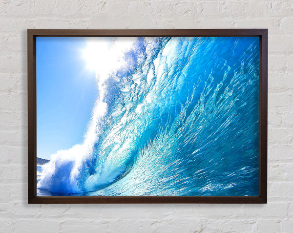 Crystal Ocean Wave Framed Print