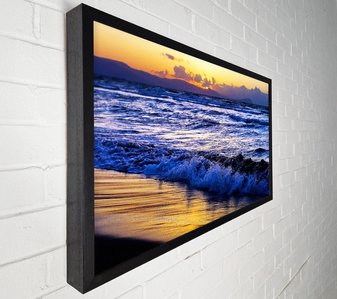  A Canvas Print of The Ocean Colours At Twilight Canvas Print