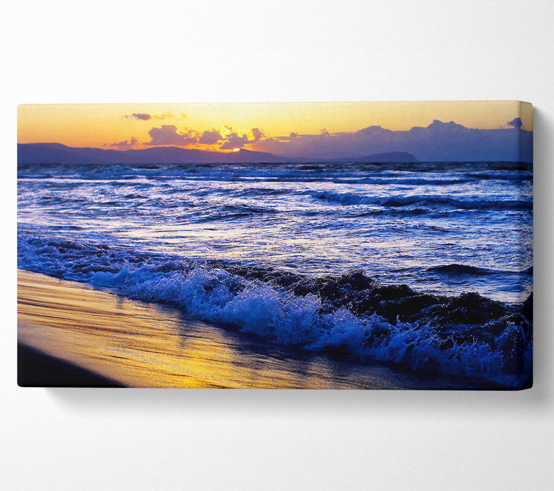  A Canvas Print of The Ocean Colours At Twilight Canvas Print