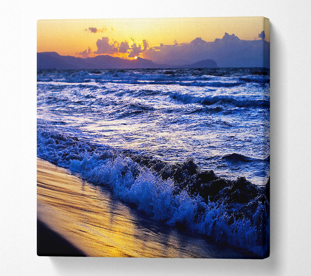  A Canvas Print of The Ocean Colours At Twilight Canvas Print