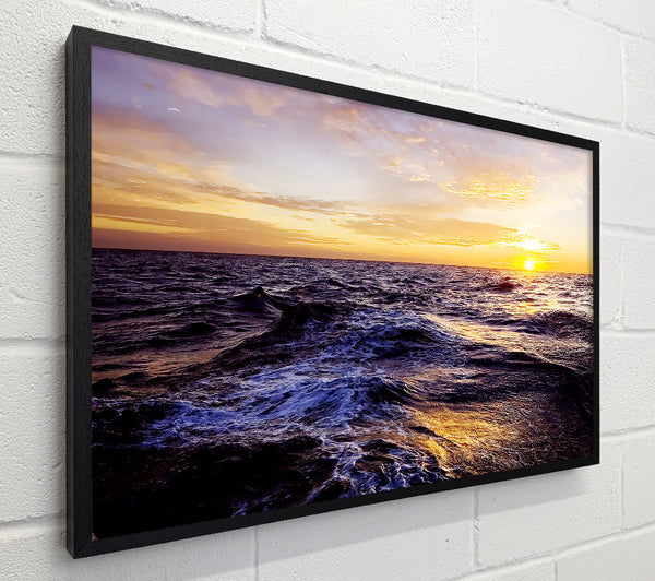 Golden Waves Crashing
