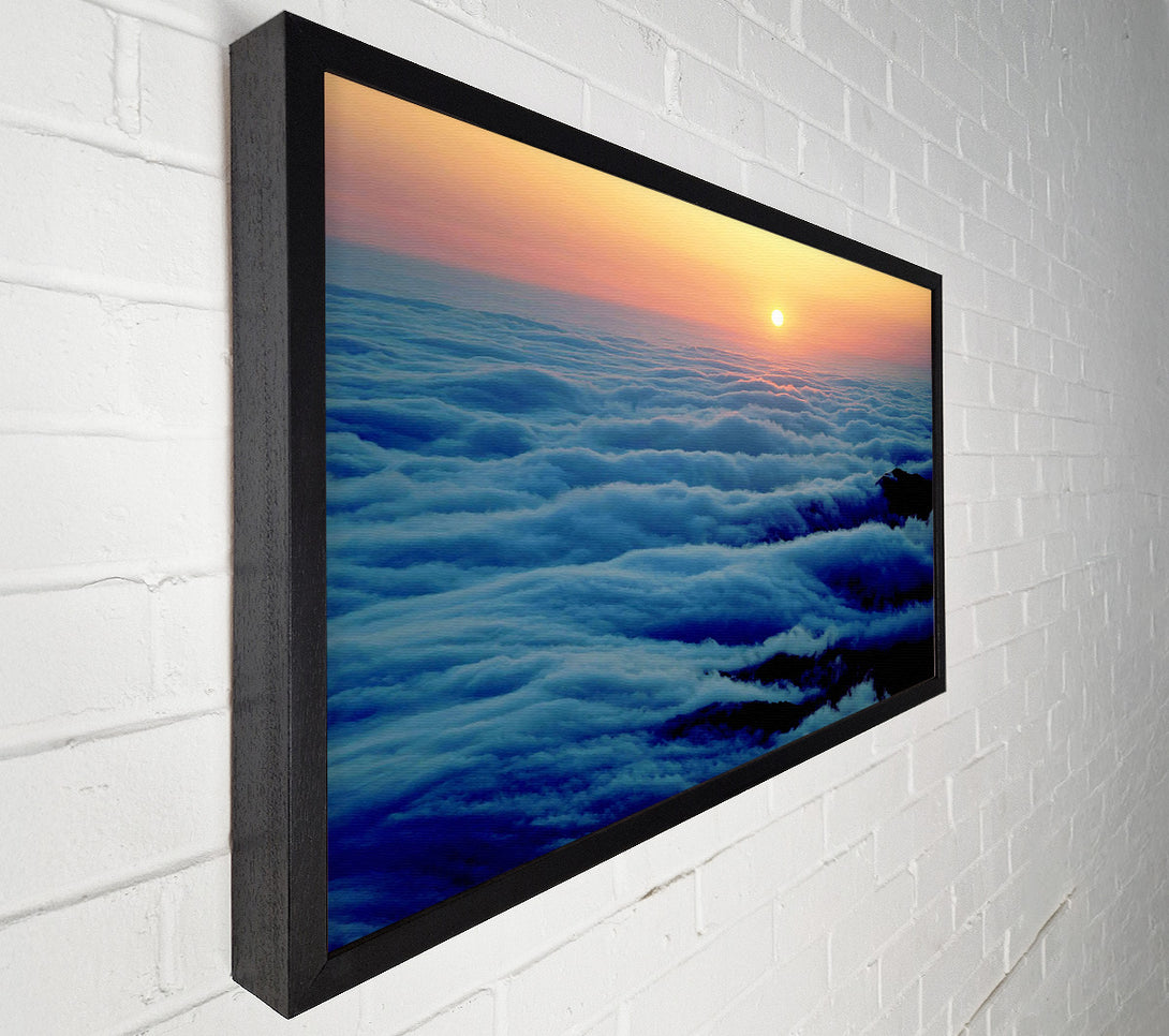  A Canvas Print of Gentle Ocean Wave Clouds Canvas Wall Art