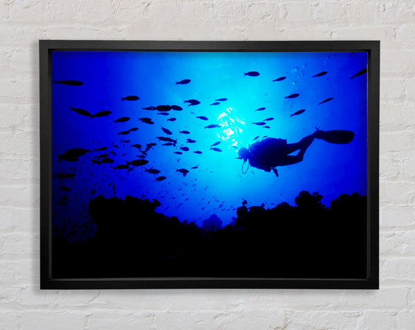 Divers City Framed Print