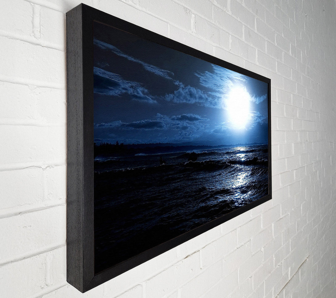  A Canvas Print of Dark Day At Sea Canvas Print
