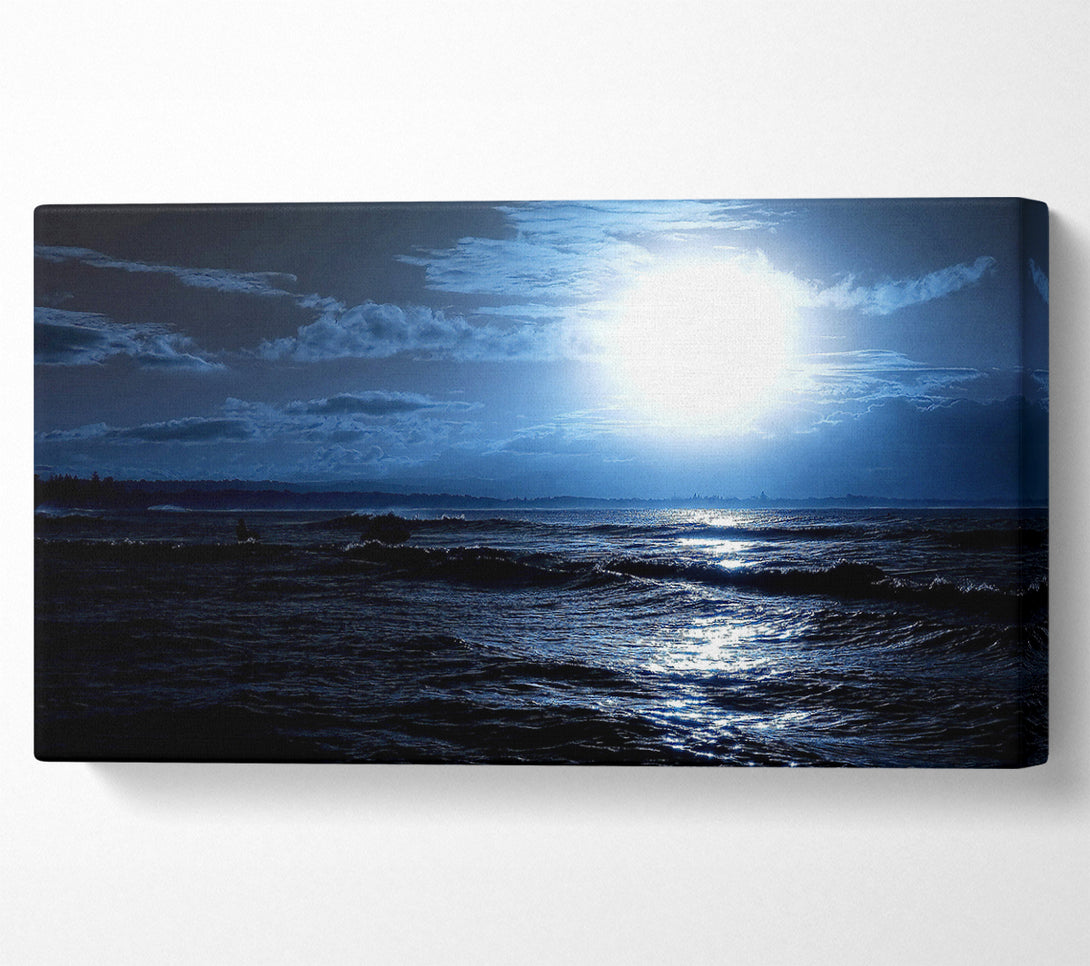  A Canvas Print of Dark Day At Sea Canvas Print